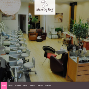 Blooming Nail NJ, a website made by the Philadelphia area web development company TAF JK Group Inc.